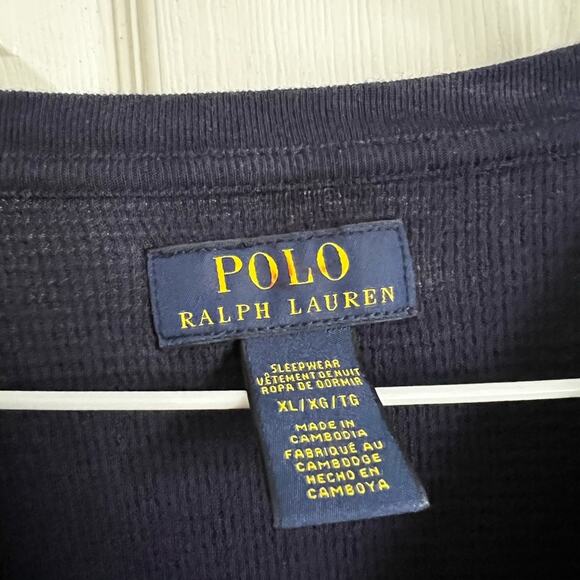 Polo Ralph Lauren Men’s Long Sleeve Waffle Knit Shirt XL - Picture 5 of 6